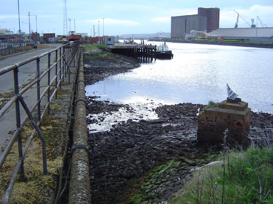 storm water outfall into estuary